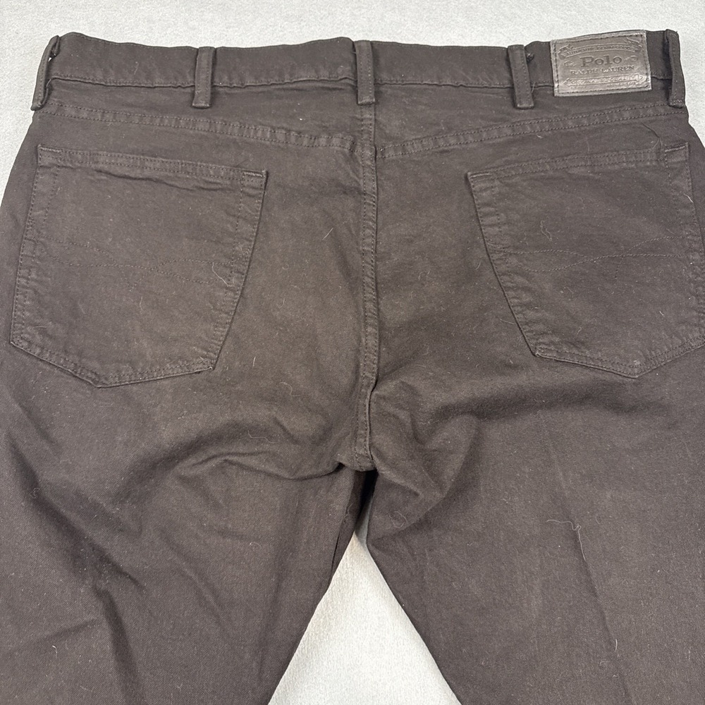 Polo Ralph Lauren Jeans Mens 40/32 Black Varick Slim Straight Denim Stretch